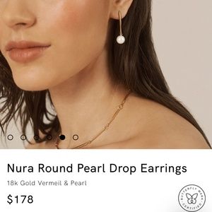 Monica Vinader pearl earrings